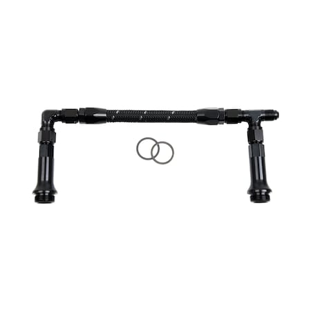 Speedfx CARBURETOR PARTS Used With Holley Ultra HP Dual Inlet Carburetor 8AN x 12 Inch NPT Port Anodized 575108BK